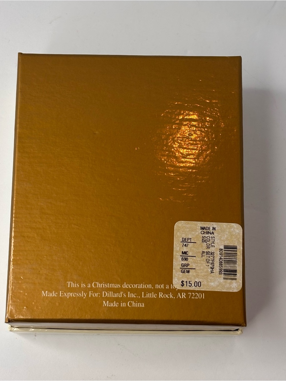 NIB Dillards Trimmings Jeweled Hand Crafted Hummingbird Christmas Ornament Metal - Picture 2 of 9